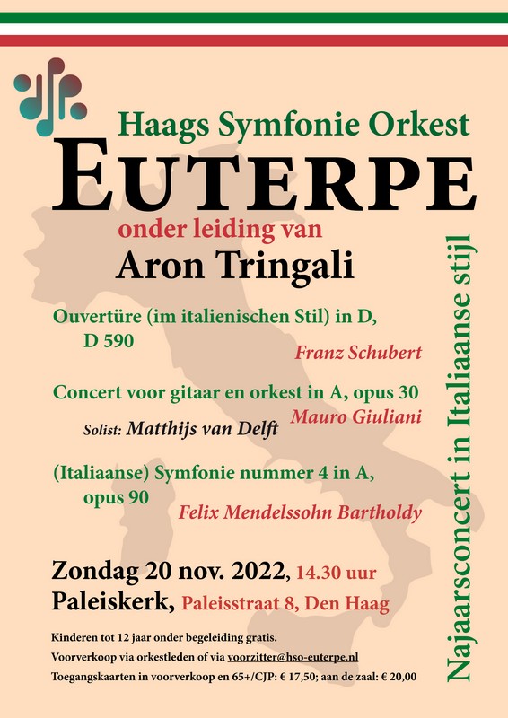 Najaarsconcert 2022 Haags Symfonie orkest Euterpe Den Haag